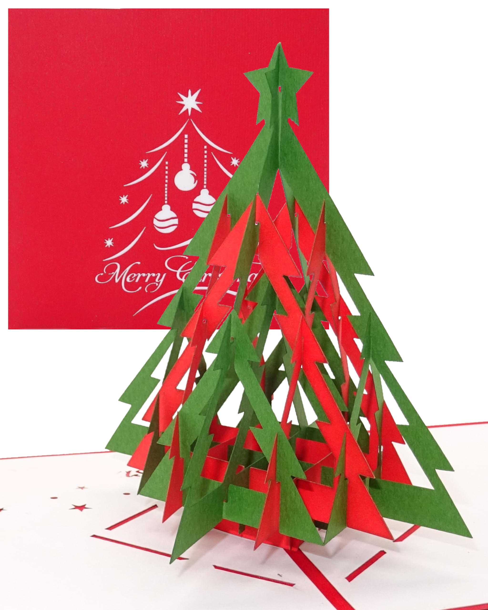 POP UP 3D Cartolina di Buon Natale Con buste Biglietti d'auguri di