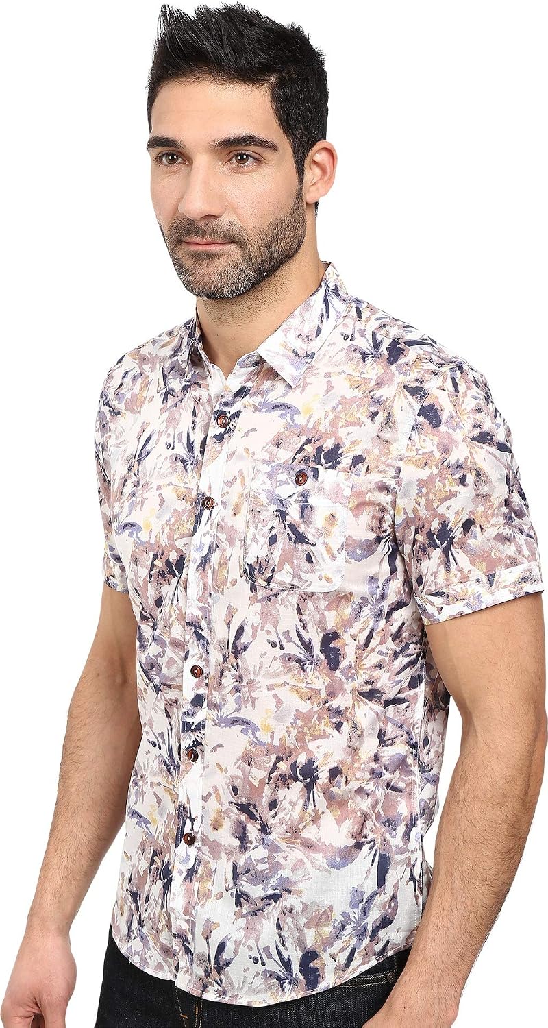 Amazon.com: 7 Diamonds - Camisa de manga corta para hombre, color blanco :  Ropa, Zapatos y Joyería