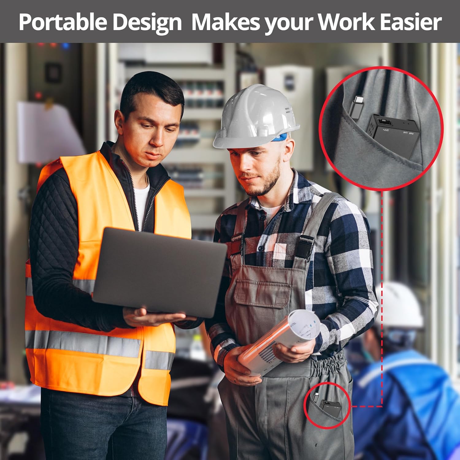 SIIG USB-C to SFP Fiber Gigabit Ethernet Adapter, 1 Gbps, Power Saving Mode IEEE 802.3az, Secure Network Connectivity, Heat Dissipation, Windows and Mac - TAA Compliant (JU-NE0D11-S1)