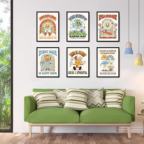 Miniatura 7 de Tatuo 12 impresiones artísticas vintage de los años 70, lindo póster positivo sin marco, retro para cocina, dormitorio, habitación, apartamento,