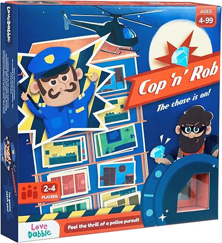 LoveDabble Cop N Rob: Atrapa al ladrón y salva a los diamantes de la bóveda | Juega y resuelve misterios | Juegos multijugador para mayores de 4