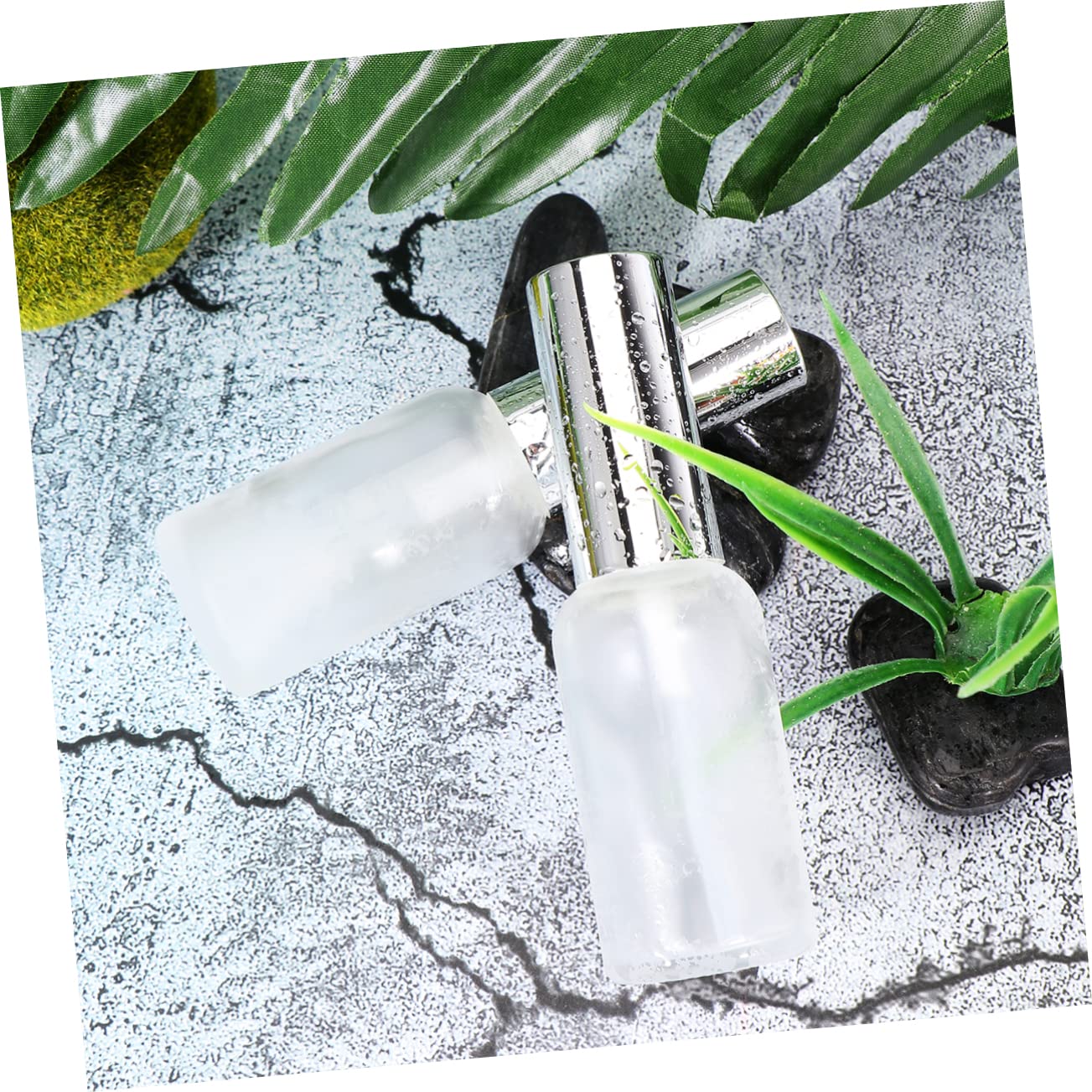 9 Stück Unterverpackungsflasche aus Glas für Ätherisches Öl 30 ml Sprühflasche mit Druckpumpe Weiß zum Nachfüllen