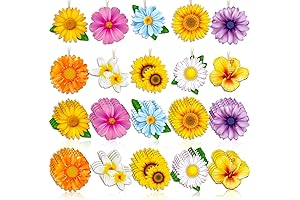 40-Piece Flower Ornaments for Tree: Summery Addition to Your Decor