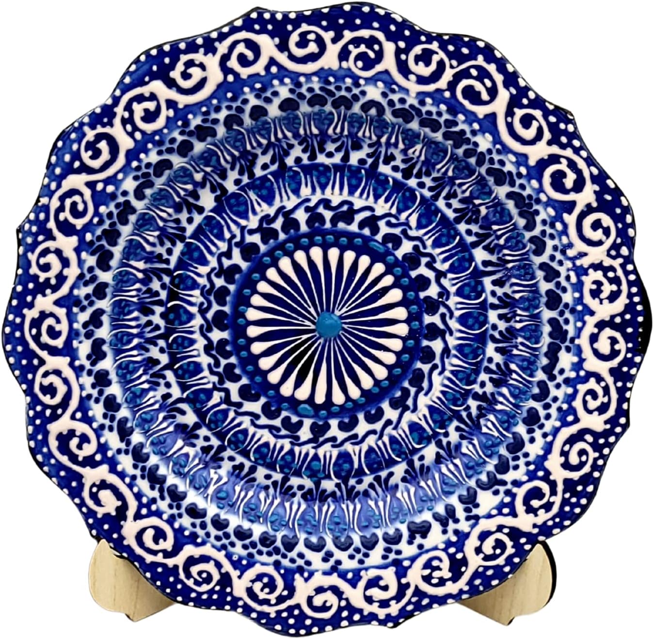 Turkish Decorative Plate Handmade Ceramic Ornament for Home&Office Wall Decor