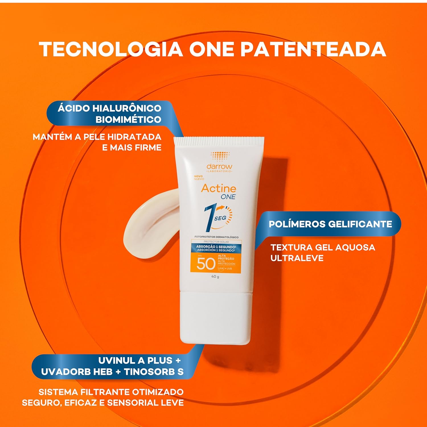 Darrow Actine One Protetor Solar Facial Sem Cor FPS50 40g em promoção! Veja a oferta e mais achadinhos de Proteção Solar 7 Hoje é o melhor dia para comprar Darrow Actine One Protetor Solar Facial Sem Cor FPS50 40g com aquele preço maroto! Promoção! Aproveite a oferta! 7