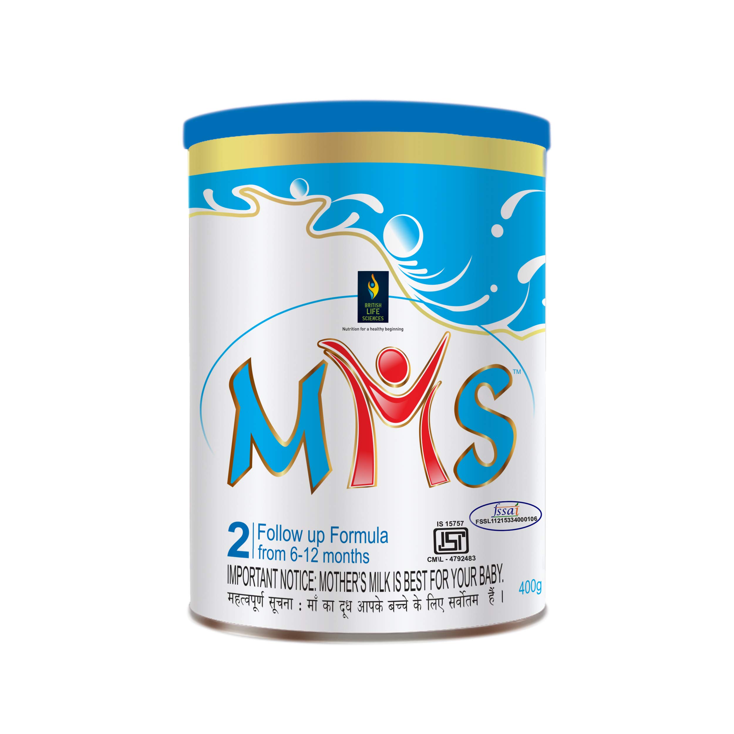 BRITISH LIFE SCIENCES MMS Follow up Formula for 6-12 Month Old Babies | Stage 2 Infant Formula for Overall Development | Nutritious Milk Drink Powder For Infants, 400 g (B08GK3P5TL) Amazon Price History, Amazon Price Tracker