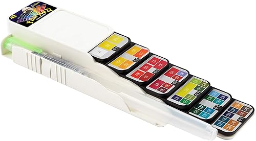 Miniatura 2 de Fan-PAN - Juego de pintura de acuarela portátil 42 colores surtidos con 4 pinceles kit de viaje plegable de grado profesional con cepillo de agua