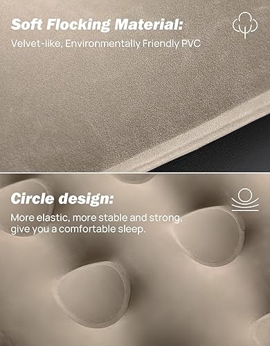 Miniatura 6 de JOYTUTUS Colchón de aire para cama de camión de 6.4 a 6.7 pies, camas regulares de tamaño matrimonial para camioneta campamento al aire libre,