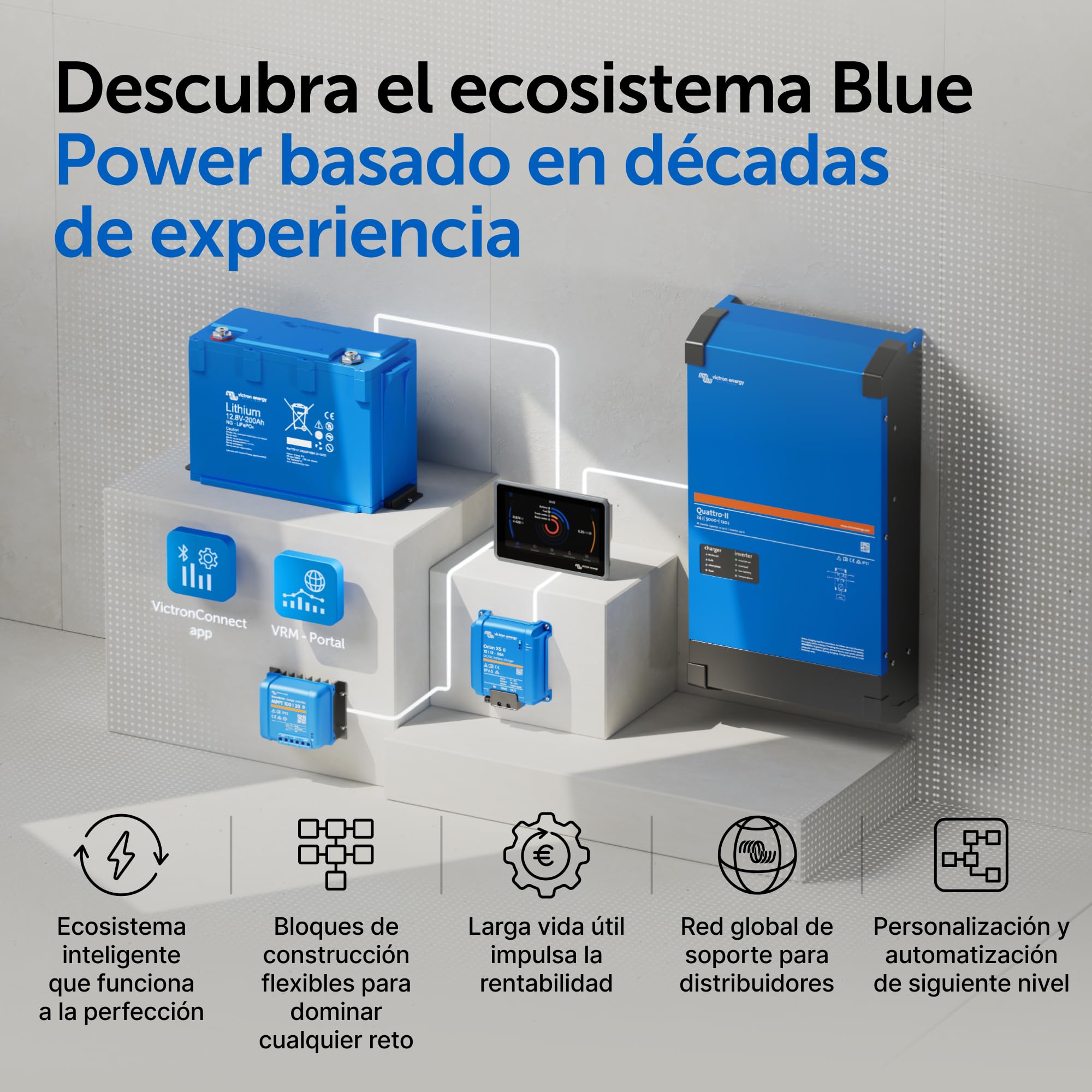 Victron Energy BlueSolar MPPT 100V 50A 12/24V Controlador de Carga Solar