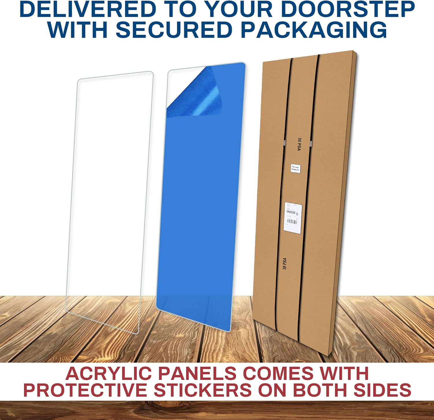 PENNZONI Drum Shield 6ft w/Plastic Hinges, Comes w/ 5 Drum Panels, & Plastic Hinges, Premium Clear Acrylic Panels, Drum Screen