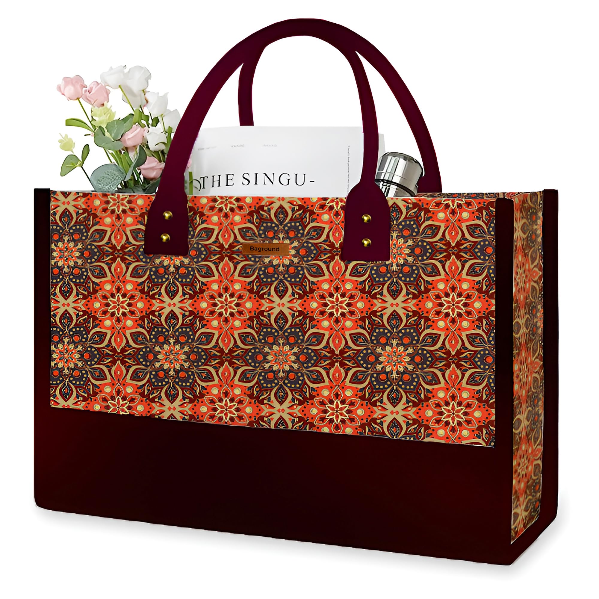 Baground Multipurpose Women’s Designer Tote Bags with Zip | Stylish Tote Bags | Tote Handbag (Mandala) (B0CH4K5WT1) Amazon Price History, Amazon Price Tracker