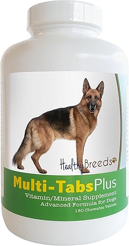 Healthy Breeds Pastor alemán Multi-Tabs Plus Tabletas masticables 180 unidades