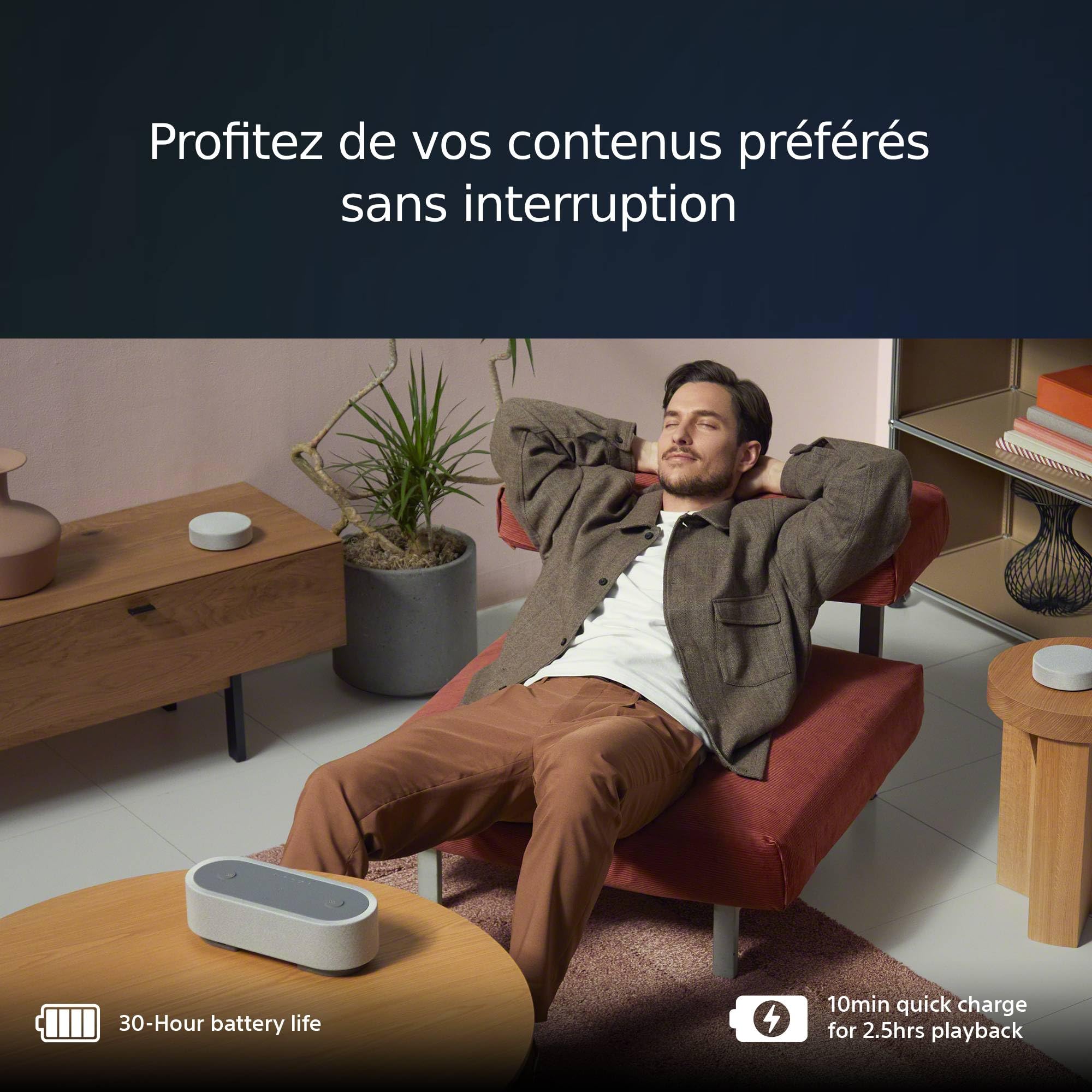 Sony HT-AX7 Système Home Cinema Portable 360 Spatial Sound Mapping Bluetooth 30h Autonomie