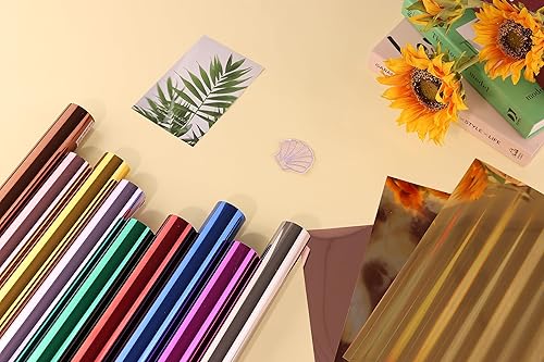 Miniatura 7 de Tintnut Matallic HTV - 12 hojas de 12 x 10 pulgadas + vinilo de transferencia de calor Tintnut Puff 11 hojas de 12 x 10 pulgadas