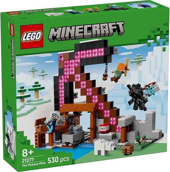 レゴ(LEGO) マインクラフト ツルハシ鉱山 おもちゃ 玩具 誕生日 プレゼント ブロック 男の子 女の子 子供 8歳 9歳 10歳 小学生 マイクラ Minecraft グッズ ゲーム 対戦 ロボット 21277 - 2