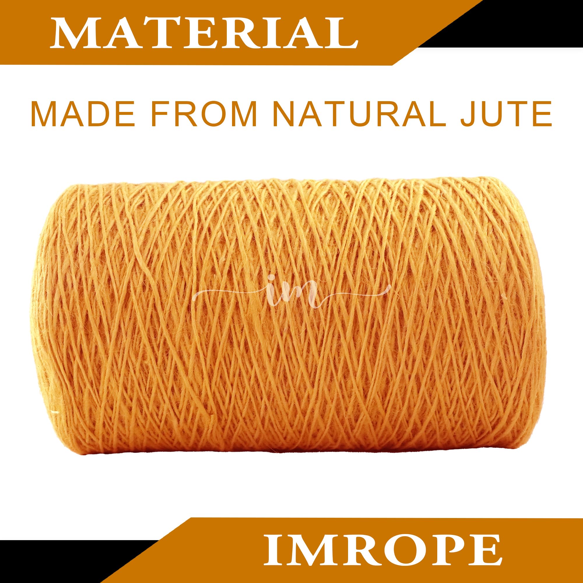 Cuerda de yute naranja de 1 mm x 5000 pies, cordel para jardinería, tomate, escalada, plantas, corbata, floristería, manualidades, envoltura de regalos, decoración de embalaje
