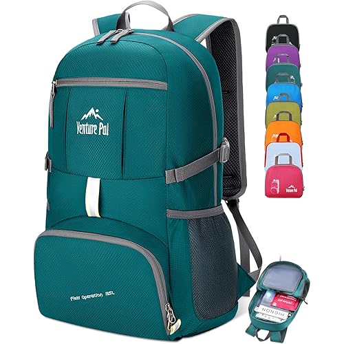 Venture Pal 35L Ultralight Lightweight Packable Foldable Travel Camping Hiking Outdoor Sports Backpack Daypack