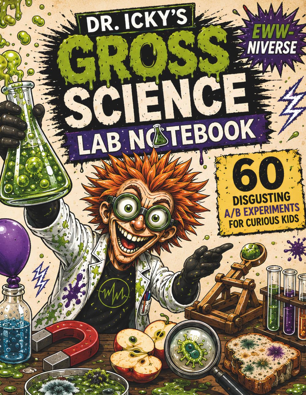 Eww-niverse: Gross Science Lab Notebook: 60 Disgusting Experiments for Curious Kids (The EWW-niverse)