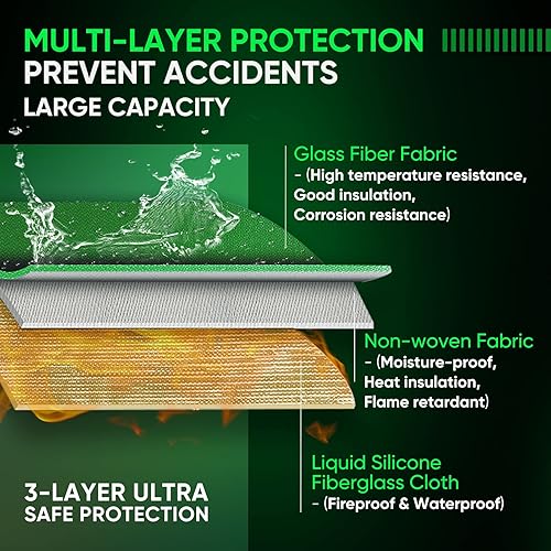 Miniatura 2 de OVONIC Lipo Safe Bag Bolsa ignífuga a prueba de explosiones, gran capacidad para carga y almacenamiento de batería Lipo