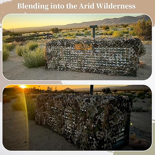 Vista 39 de Red de camuflaje 20x20 10x20 10x10 rollo a granel lona de arpillera toldo para caza dinosaurio cumpleaños selva militar decoración fiesta campamento