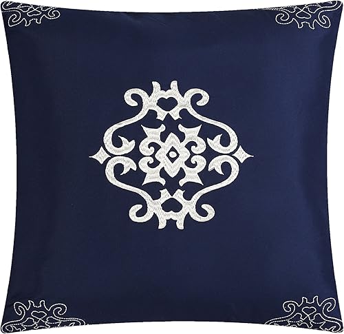 Miniatura 4 de Chic Home Halpert - Juego de edredón morado en una bolsa, tamaño Queen (6 piezas), ropa de cama de microfibra plisada con diseño de pintuck, fundas,