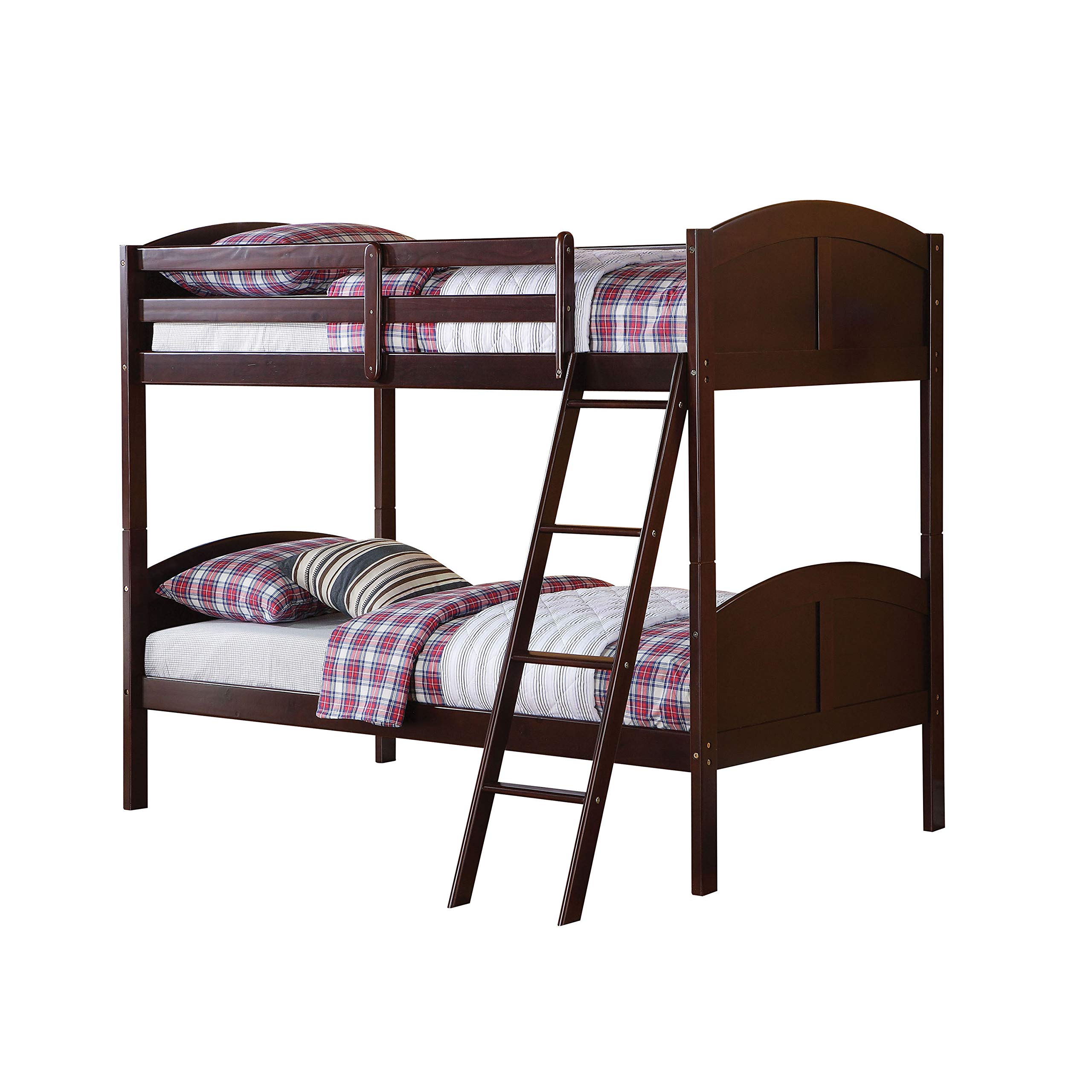 Acme 37010 Toshi Twin/Twin Bunk Bed, Dark Cherry Finish