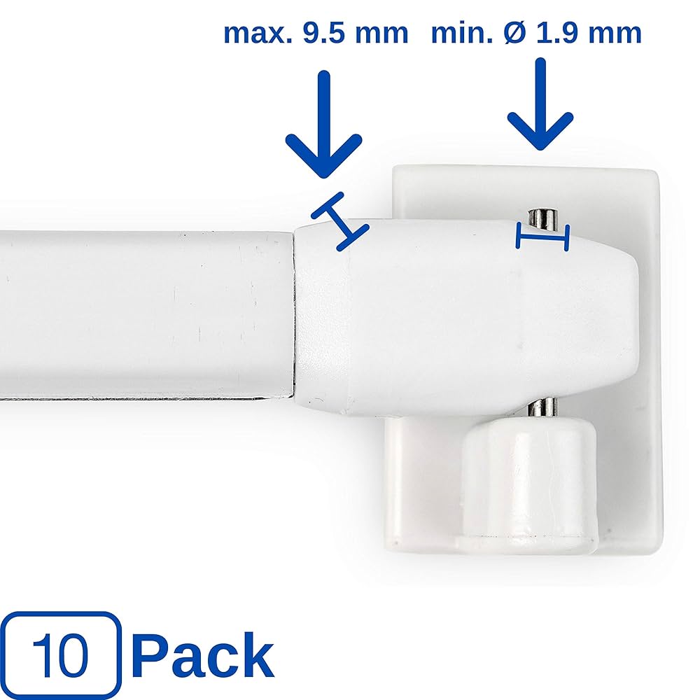10 Ganci Autoadesivi Per Tende - Senza Forare, Per Finestre E Pareti - Foto 7
