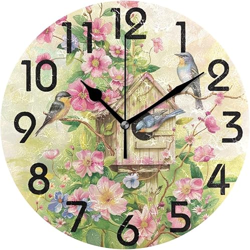 Miniatura 9 de Lifelike - Reloj de pared redondo de mármol blanco en línea negra de 10 pulgadas, analógico, silencioso, sin tictac, para el hogar, cocina, sala de