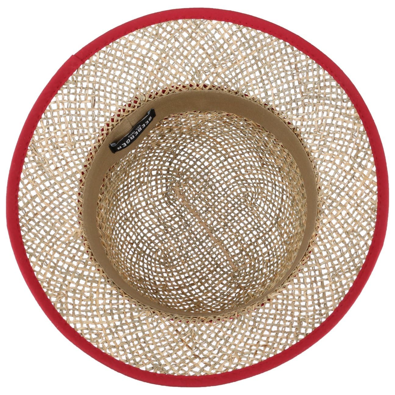 Seeberger Cloche de Paja Zostera Mujer - Sombrero Playa Sol para el jardín Verano Primavera/Verano
