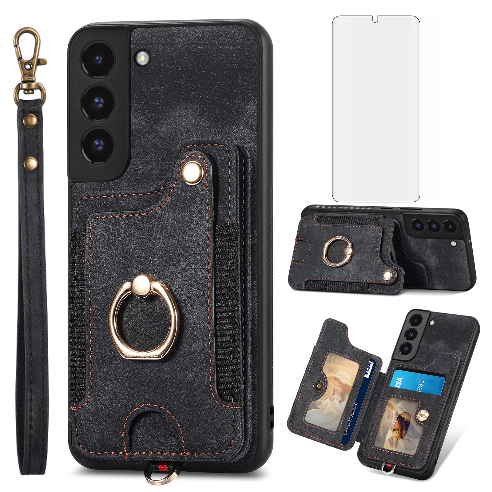 Amazon.com: Phone Case for Samsung Galaxy S22 Plus S22+ 5G Wallet