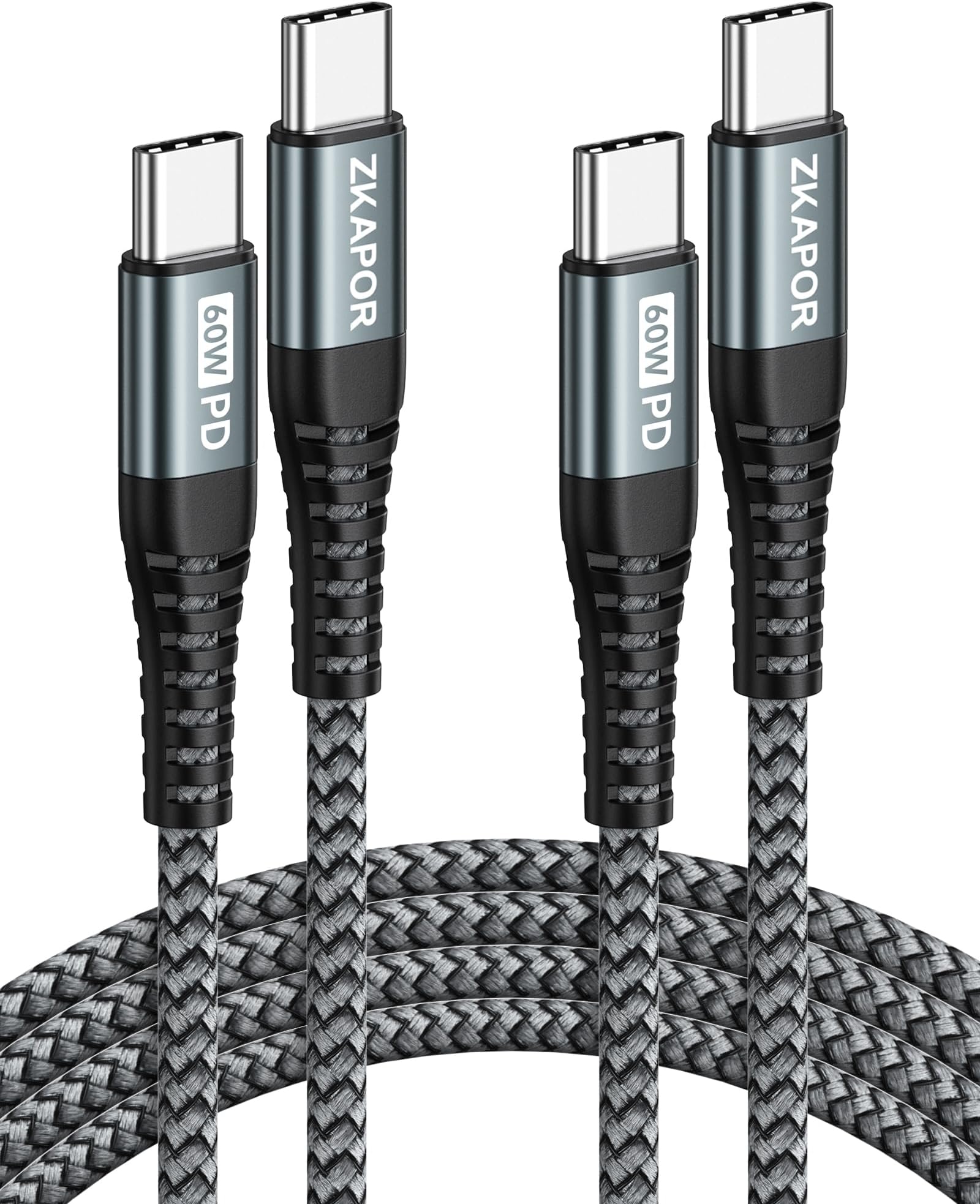 Cavo Micro USB 2m Intrecciato In Nylon, Ricarica Rapida 2.4A E Sincronizzazione, Compatibile Con Dispositivi Android, Oro Rosa