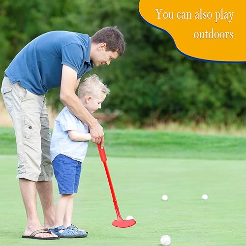 Miniatura 5 de Palos de Golf Mini de Plástico para Niños Pequeños, Juego de Palos de Golf para Niños, Juguetes de Golf para ExterioresInteriores, Regalo de Navidad