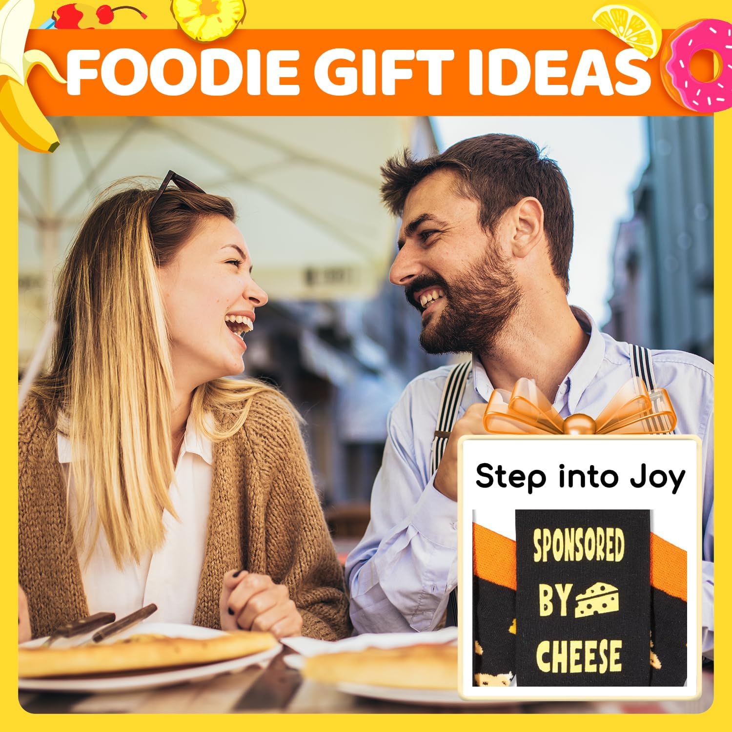 HAPPYPOP Graduation Gifts for Him Her - Funny Pickle&Cheese Socks, Food Lover Gifts - Image 7