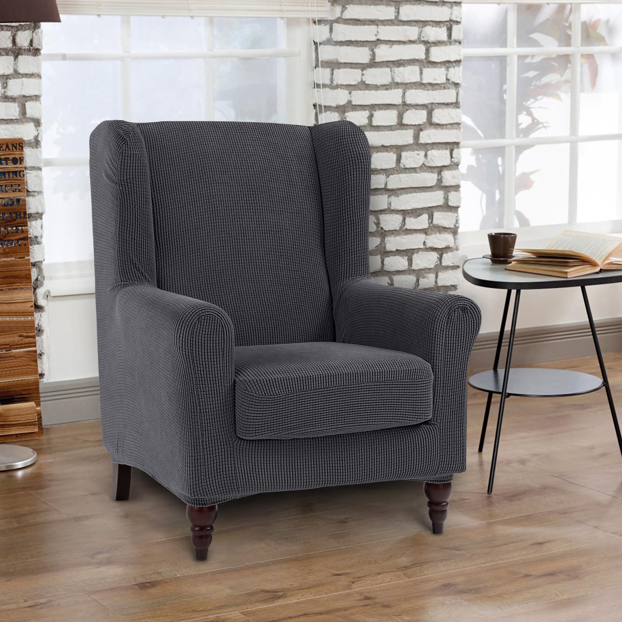 TIANSHU ウィングチェアカバー 肘付き 椅子カバー 縦横弾力 ストレッチ TIANSHU ウィングチェアカバー 肘付き 椅子カバー 縦横弾力 ストレッチ