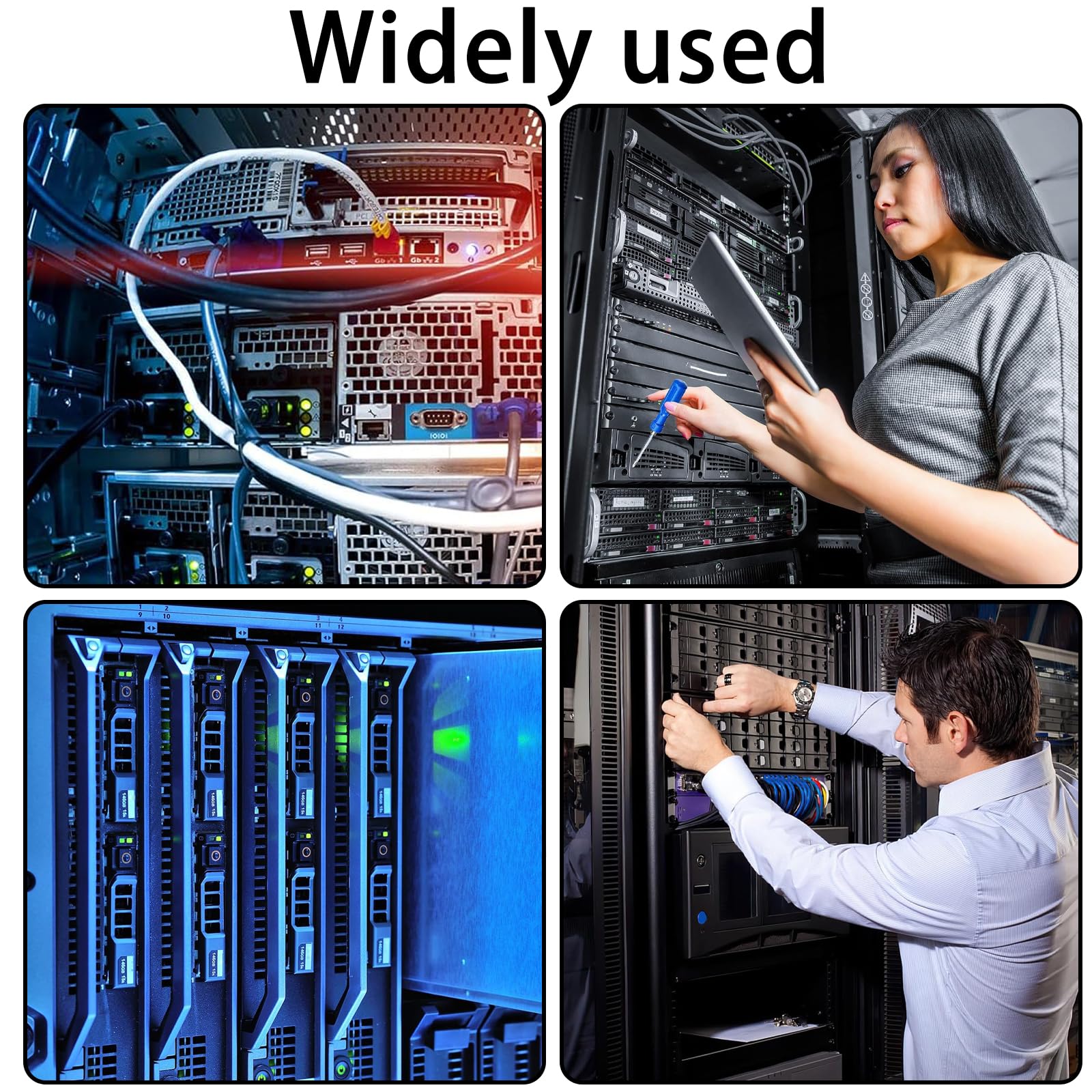 50x Set di Viti con Gabbia M6, Viti e Dadi in Gabbia per Armadio Rack, Viti di montaggio per armadietti server, M6x16mm Dadi a Gabbias per Montaggio a Rack, Armadi di Server Accessori