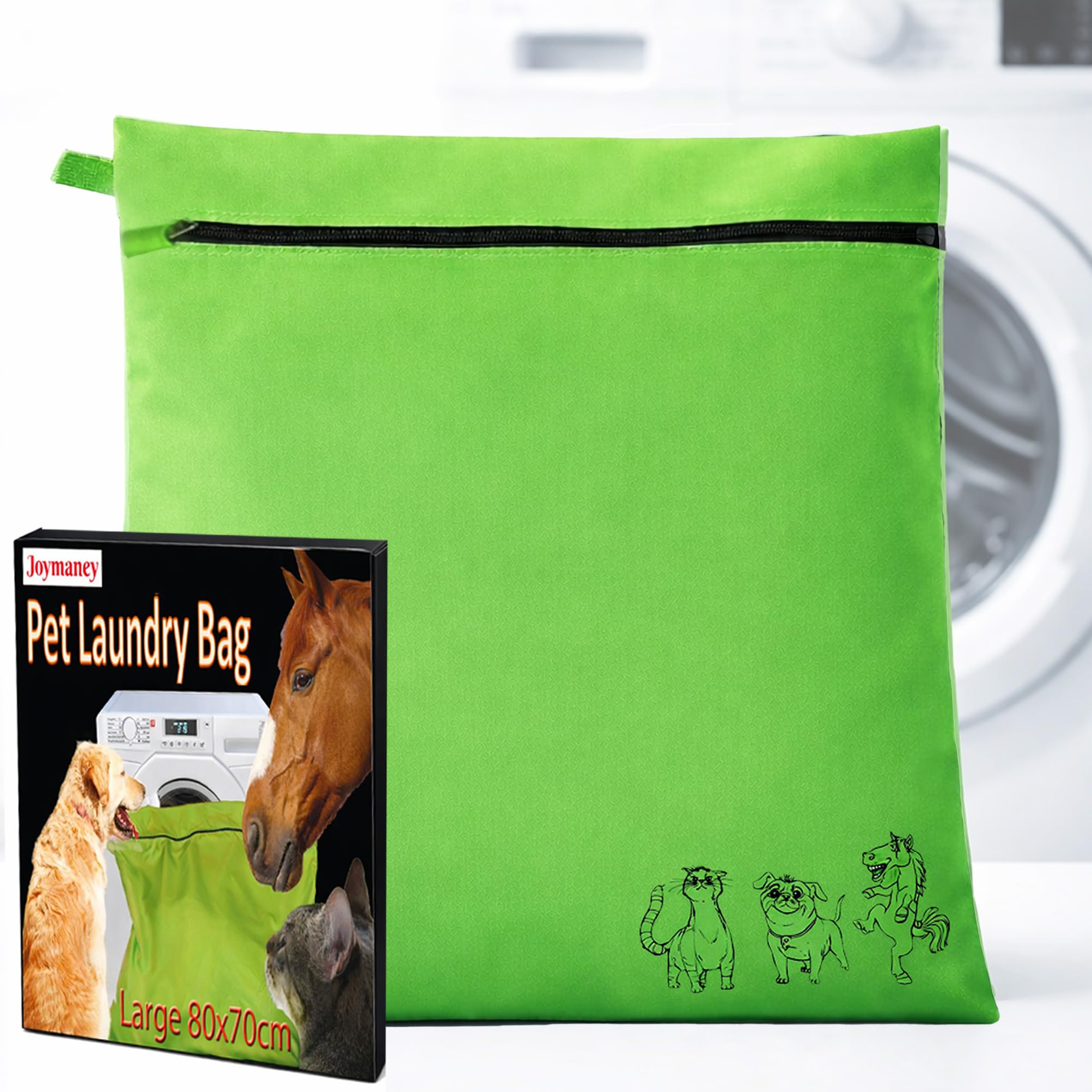 Pet Laundry Bag for Washing Machine, Reusable Mesh Wash Bag for Pet Hair, Dog and Cat Bedding, Blankets and Toys