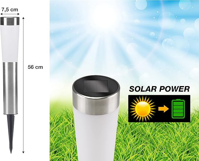 BEPER BEPER P207OUT002 LED Solar Tuinverlichting,waterdicht - Tuinverlichting voor Patio,Tuin, Gazon en Vijve photo 3