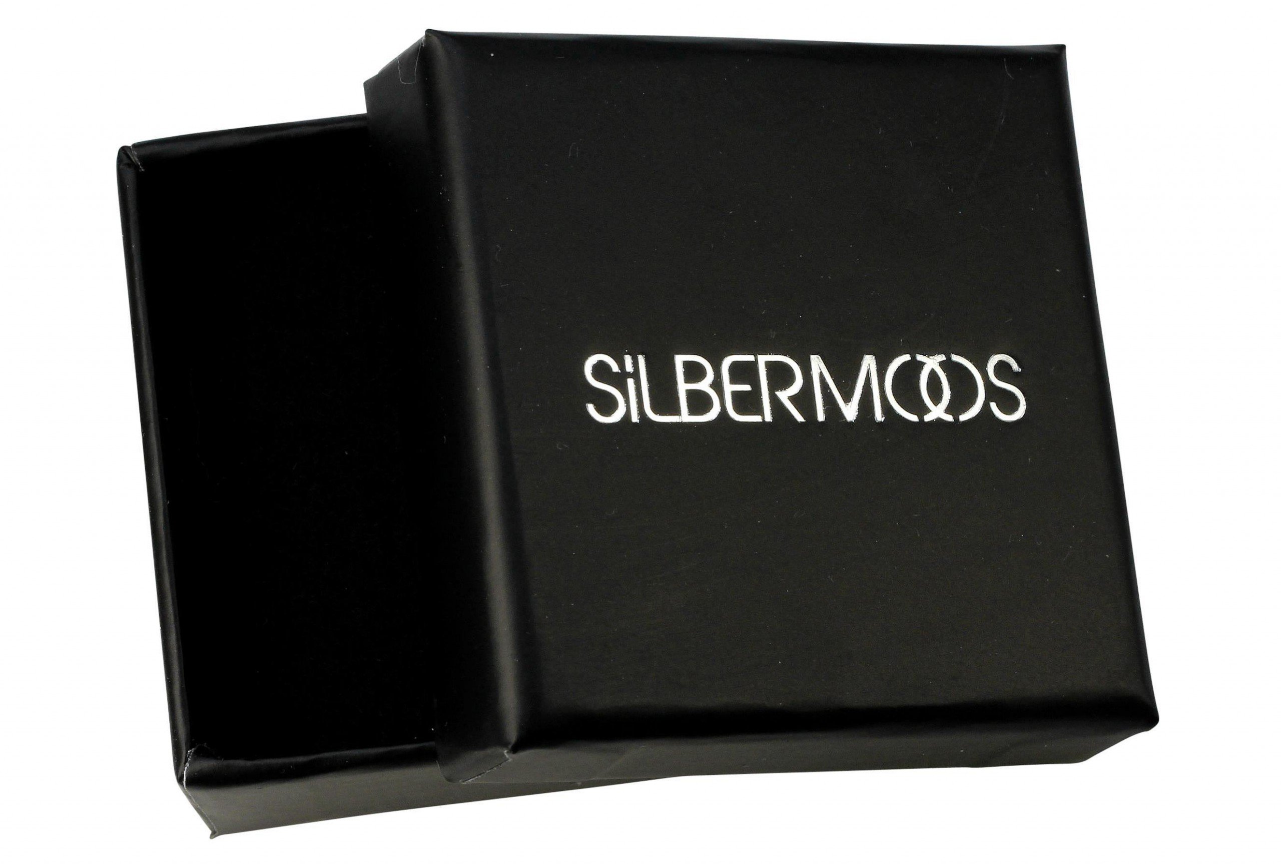 SILBERMOOS Colgante en forma de discos circulares abiertos y cepillados Plata esterlina 925