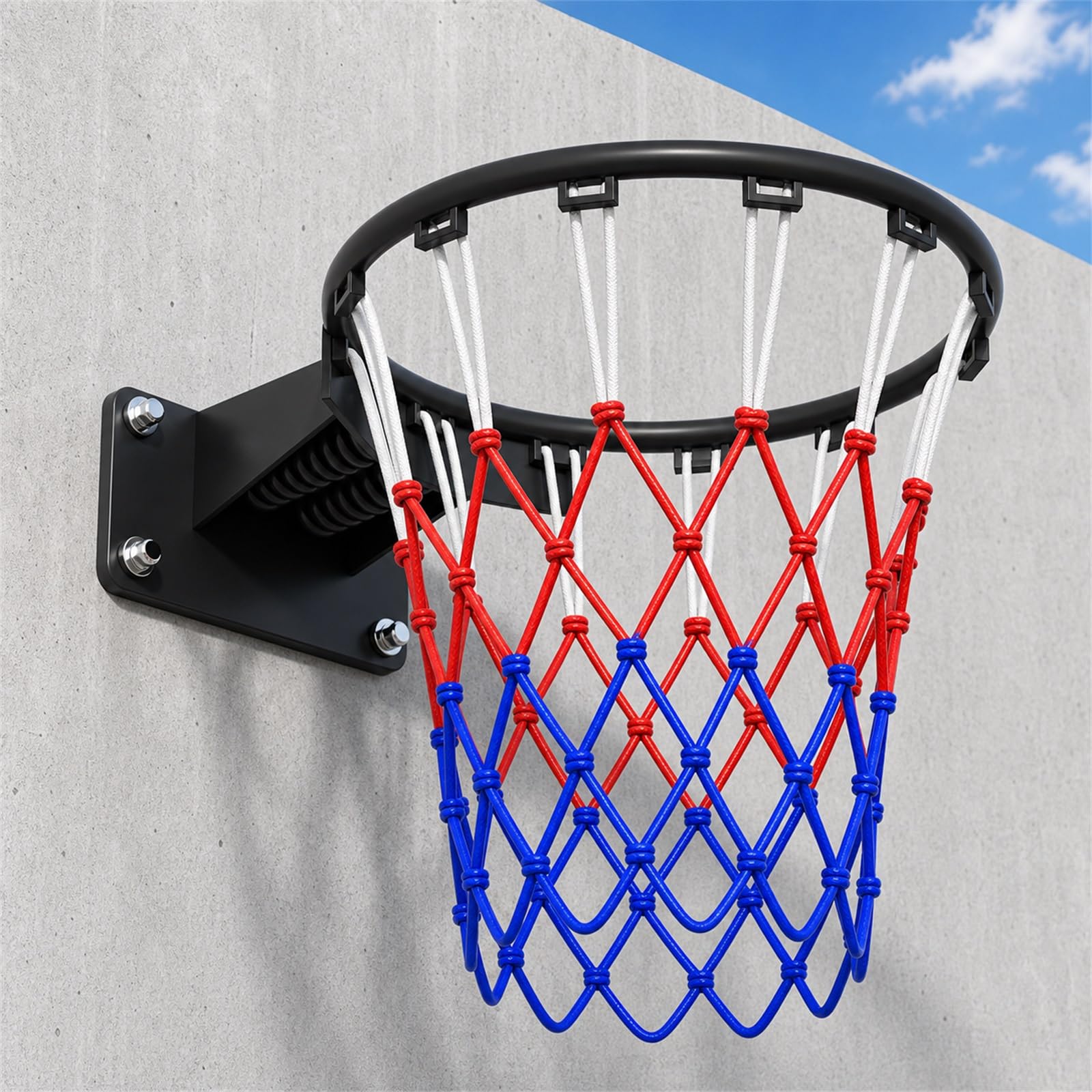 Marcos de red de baloncesto desmontable portátil en acero forjado para exterior