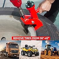 Vista 4 de BESTOOL Separador de Talón Neumático, Cambio de Neumáticos sin Esfuerzo para Automóviles, Camiones y Más (Rojo)