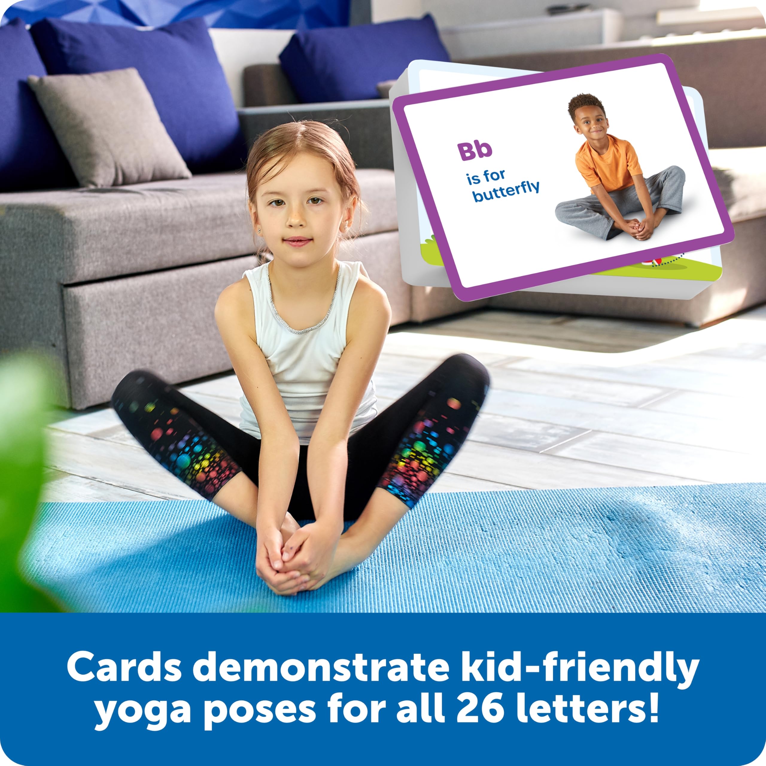 Learning Resources Alpha-Pose Letter Yoga, Social Emotional Learning Activities, Kids Yoga, Toddler Flash Cards - Image 3