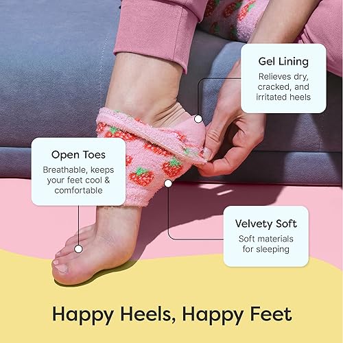 Miniatura 109 de ZenToes Calcetines hidratantes para tratamiento de talón agrietado, vitamina E, aceite de oliva y aceite de jojoba, calcetines de talón para Guepardo