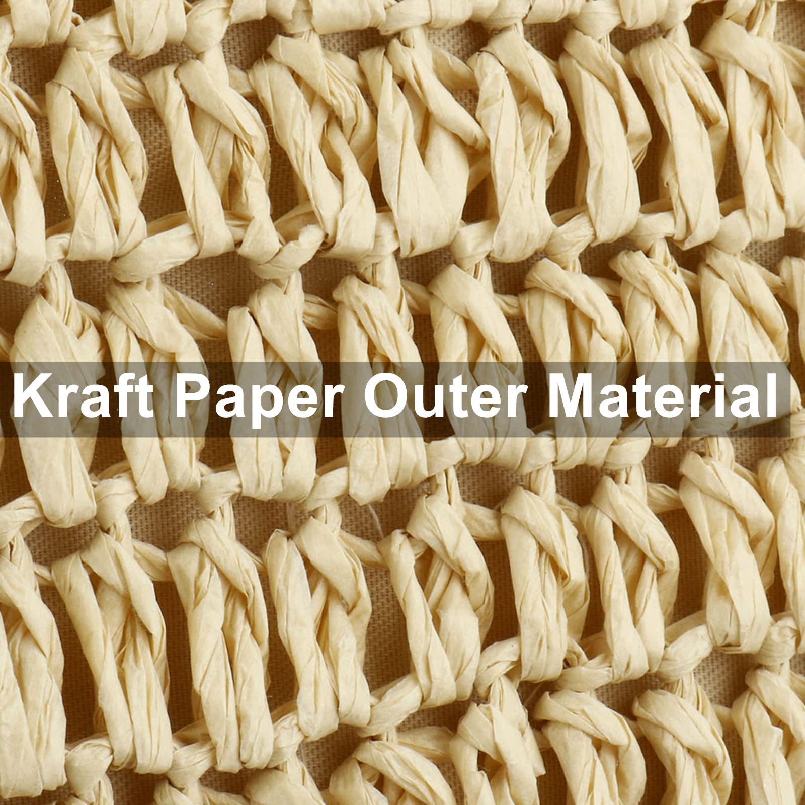 YYW Straw Tote Bag Women Hand Woven Large Casual Handbags Hobo Straw Beach Bag with Lining Pockets for Daily Use Beach Travel