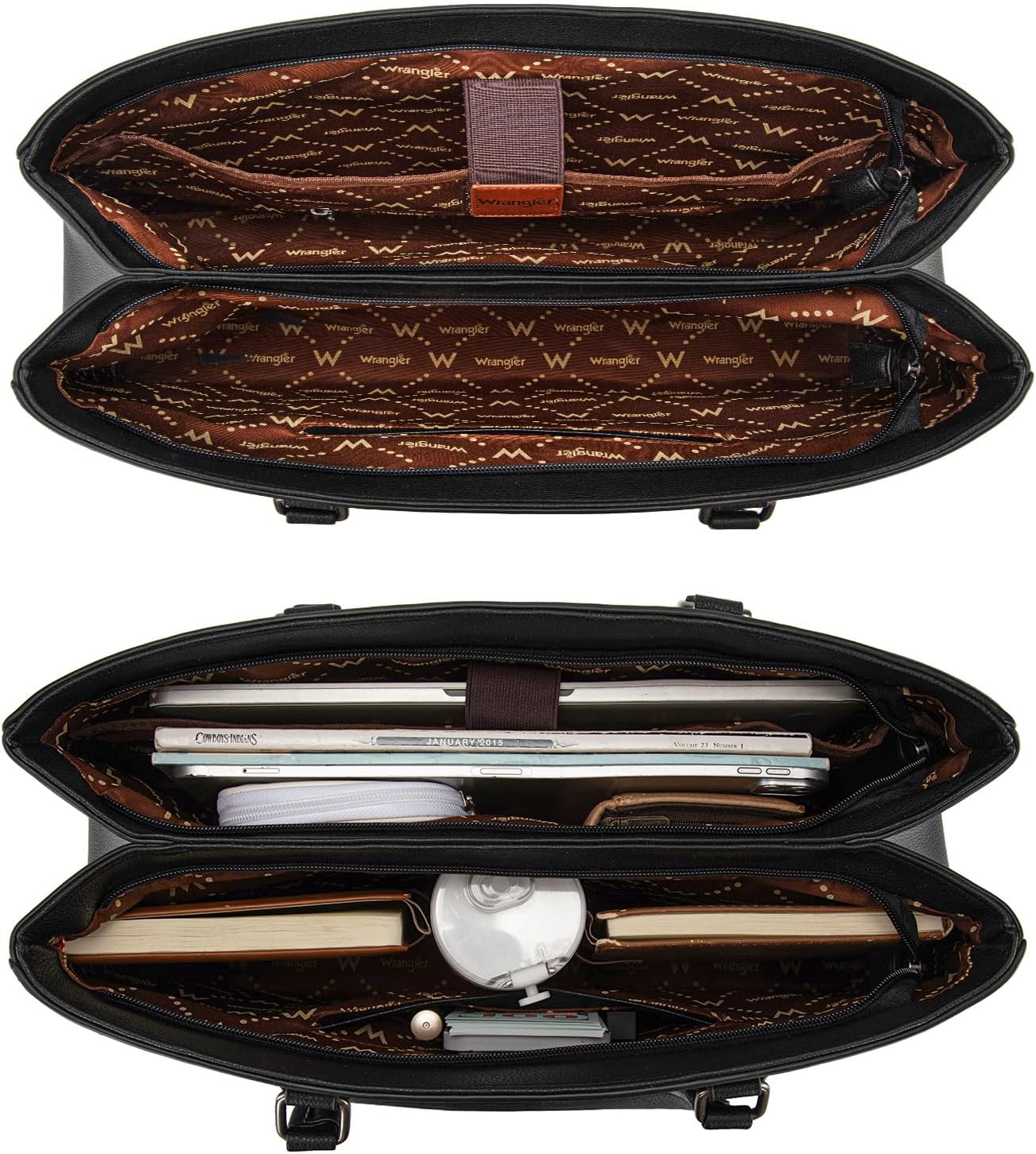 Montana West Wrangler Laptop Tote Bag for Women 15.6 Inch Computer Bag for Work Large Double Compartment Purse and Handbag - Image 4