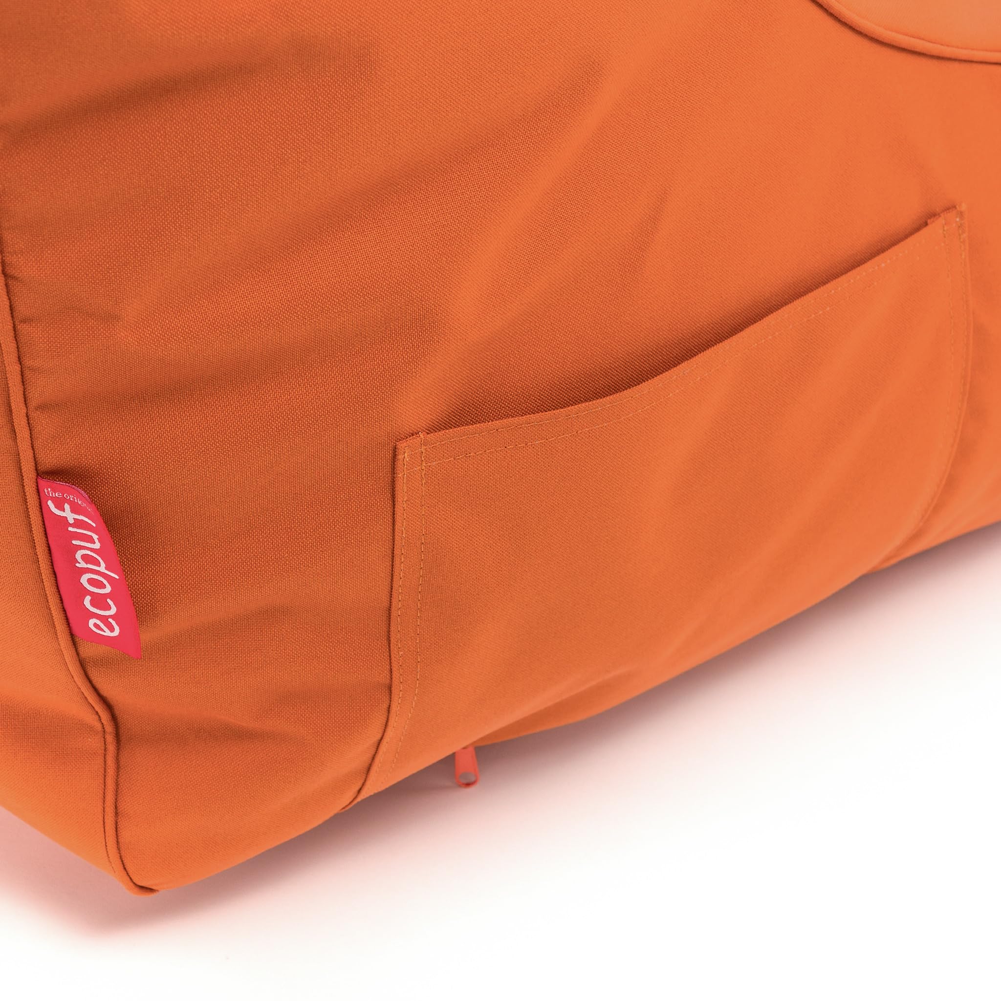Ecopuf Master Canapé Pouf Outdoor Chaise Longue 115x65x60cm Orange foncé M15