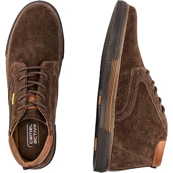 camel active Men's Blake High Leather Trainers