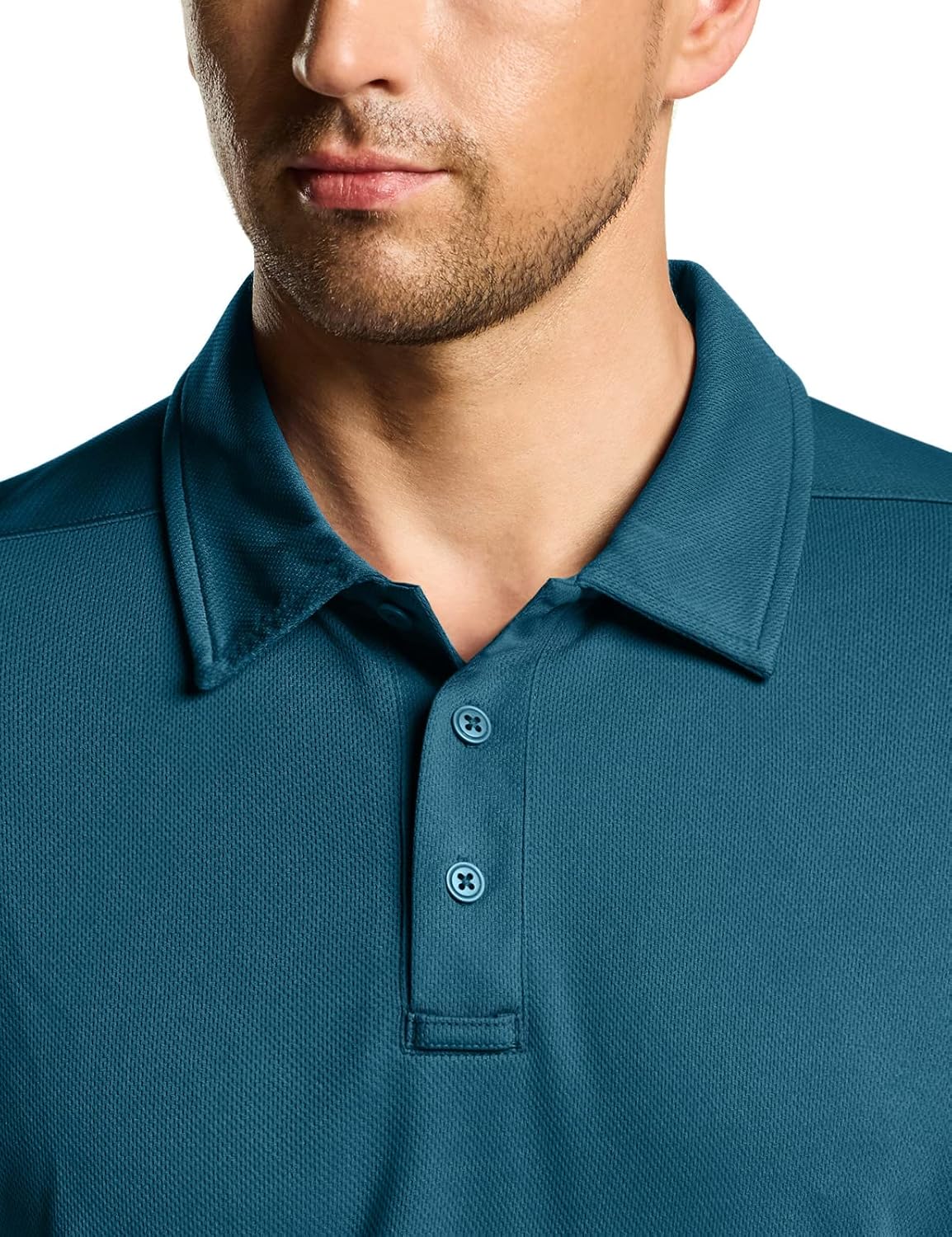 CQR Men's Polo Shirt, Long Sleeve Tactical Shirts, Outdoor UPF 50+ Pique Shirt, Dry Fit Lightweight Golf Shirts - Image 8