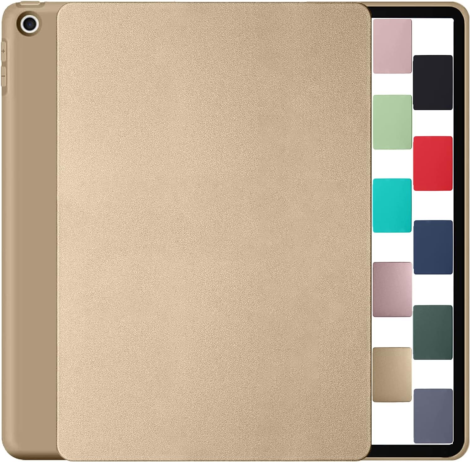 DuraSafe Cases for iPad 5th 6th Gen Air 1st 2nd 9.7 Inch [iPad Air 1 2iPad 5 6] A1893 A1822 A1566 Gen Full Body Protective Soft Back Cover with Wake/Sleep Feature - Gold