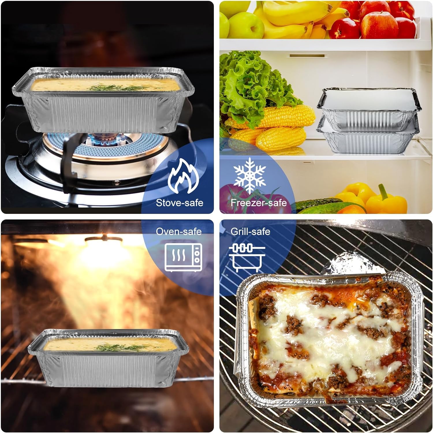 Interfold 200 fogli di alluminio pretagliati, 30,5 cm x 27 cm, pellicola da cucina pop-up, tirare e avvolgere il foglio di alluminio goffrato per arrostire, rivestimento grill (confezione