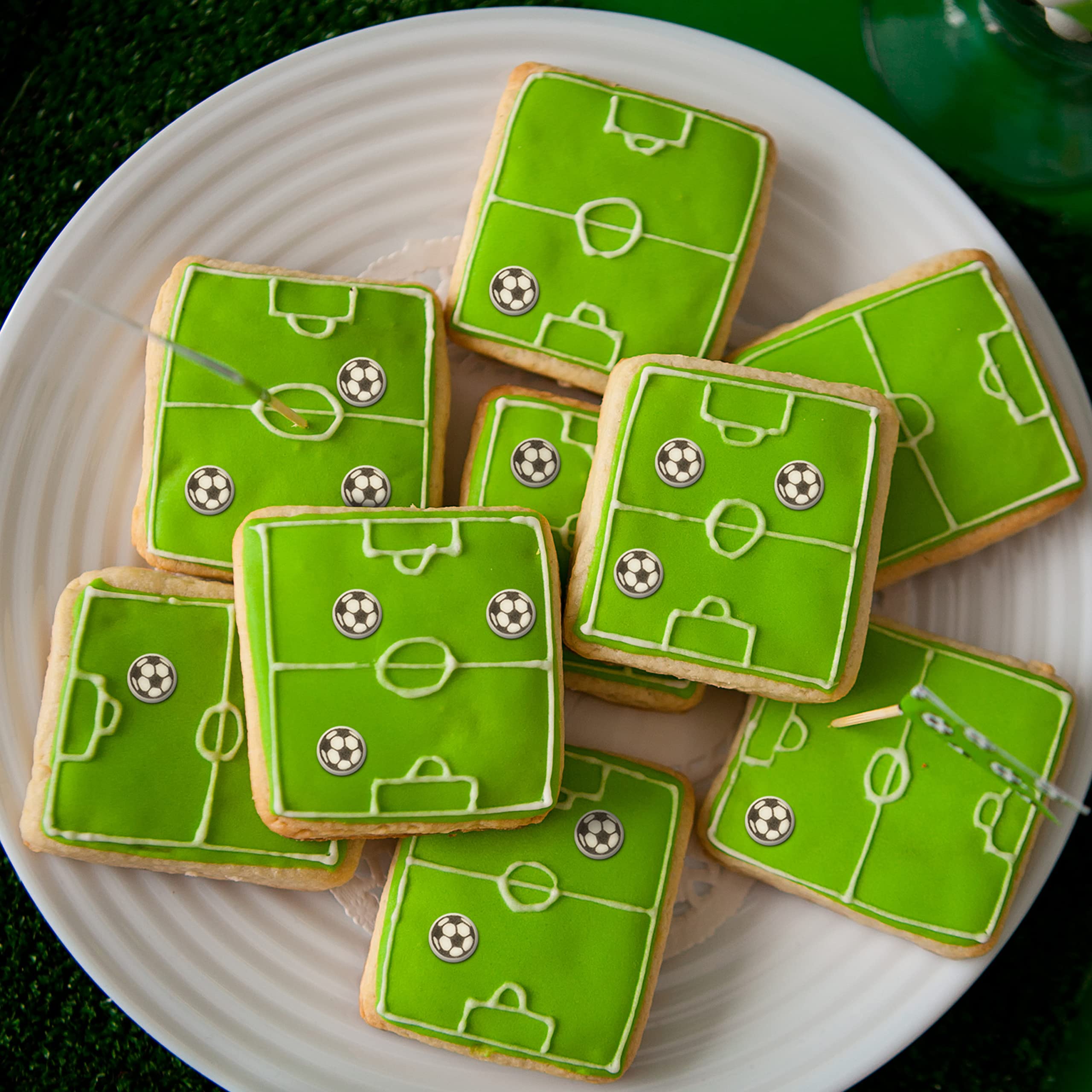 Günthart BackDecor VKE mit 15 Packungen | 48 Mini Fußbälle | Zucker | Fußball